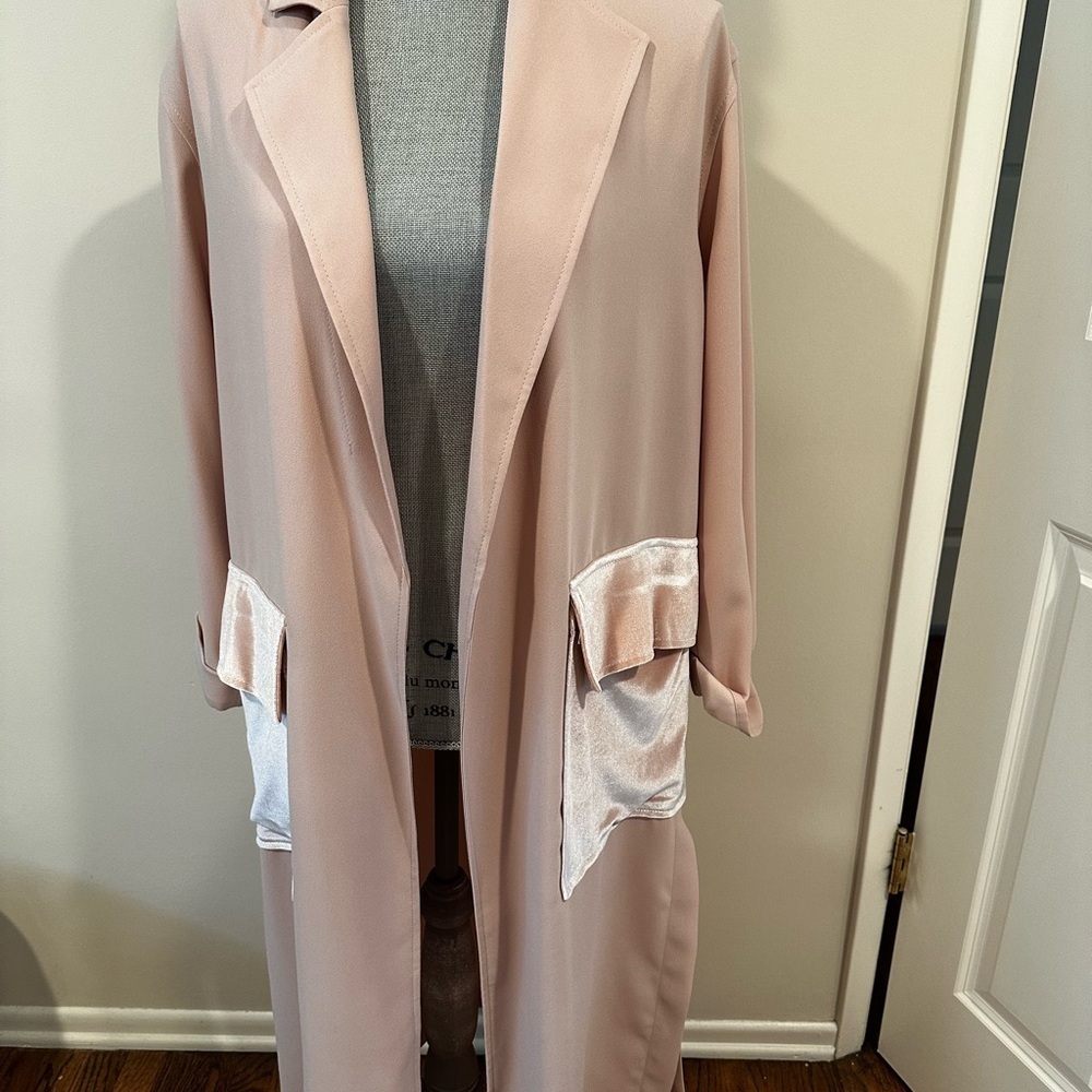 Topshop Blush Pink Coat-brand new no tag attached - Picture 4 of 4